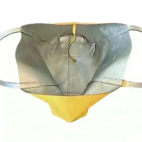ZARA Yellow and Silver Reversible Tote Bag - Picture 7 of 7